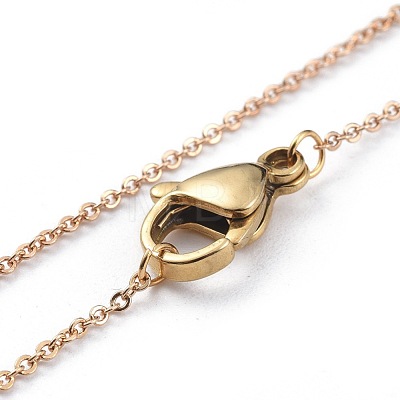 Brass Pendant Necklaces NJEW-JN02539-1