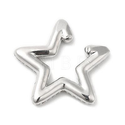 Crystal Rhinestone Star Cuff Earrings EJEW-D059-06P-02-1