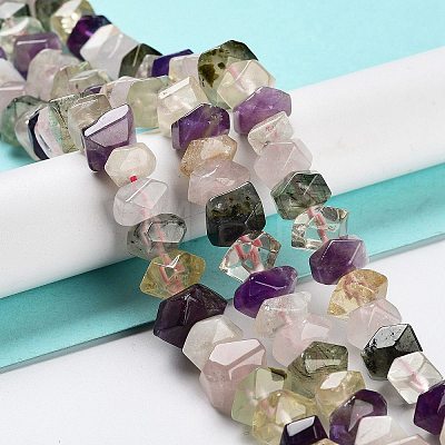 Natural Mixed Quartz Beads Strands G-D091-A04-1