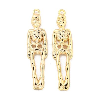 Halloween Themed Brass Pendants KK-L211-012G-03-1