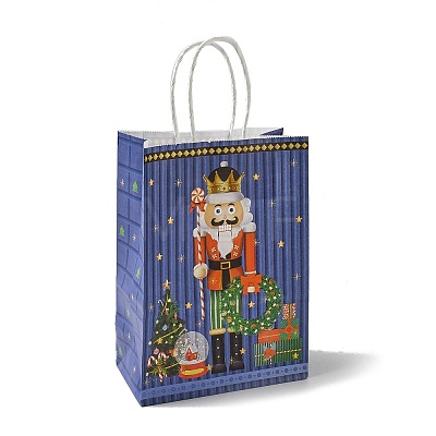 Christmas Nutcracker Kraft Paper Bags ABAG-B006-03D-1