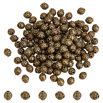 200Pcs Tibetan Style Alloy Beads TIBEB-PH0005-20AB-1