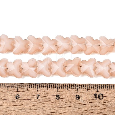 Opaque Glass Beads Strands GLAA-N073-01B-1