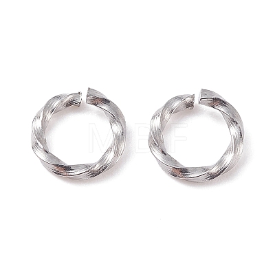 Tarnish Resistant 304 Stainless Steel Open Jump Rings X-STAS-F191-12P-A-1