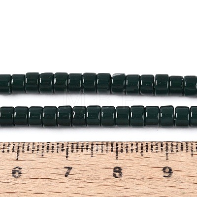 Opaque Solid Color Glass Beads Strands GLAA-N026-2x4mm-10-1