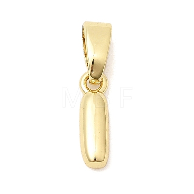 Brass Letter Charms KK-G554-22G-I-1