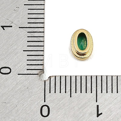 Brass Pave Cubic Zirconia Cabochons CU-CBA30E8-04G-07-1