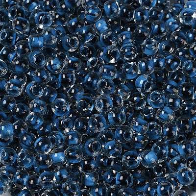 Transparent Inside Colours Glass Seed Beads SEED-A032-04I-1