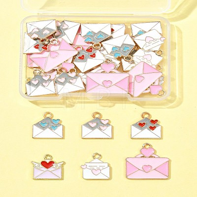 35Pcs Alloy Enamel Pendants ENAM-FS0002-72-1
