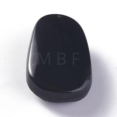 Natural Obsidian Pendants G-P418-23-1