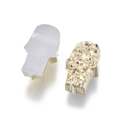 Imitation Druzy Gemstone Resin Beads RESI-L026-A-1