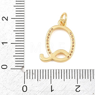 Brass Micro Pave Clear Cubic Zirconia Pendants CU-CBA7939-01Q-G-1