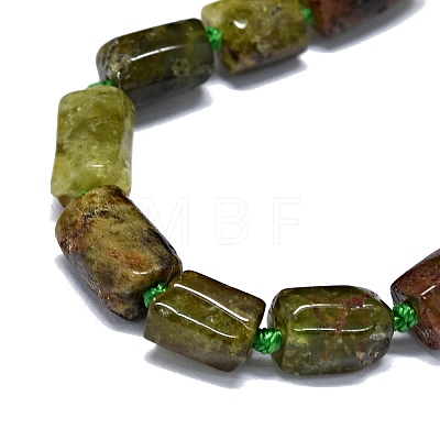 Natural Green Garnet Beads Strands G-O170-139-1