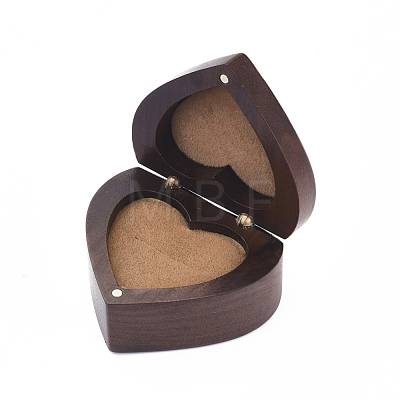 Portable Walnut Wooden Ring Boxes OBOX-WH0004-12A-1