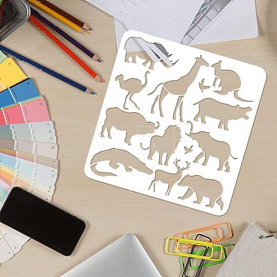 Plastic Reusable Drawing Painting Stencils Templates DIY-WH0172-920-1