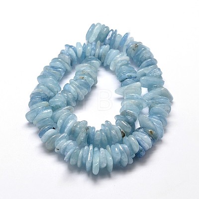 Natural Aquamarine Chip Beads Strands X-G-E271-67-1