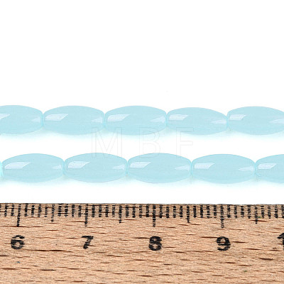Imitation Jade Glass Beads Strands GLAA-T028-15J-01-1