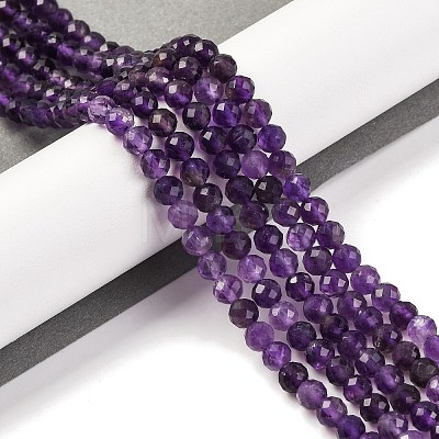 Natural Amethyst Beads Strands X-G-F770-C07-02A-1