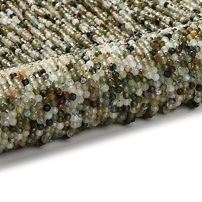 Natural Green Rutilated Quartz Beads Strands G-RM2025-A14-3mm-B-1