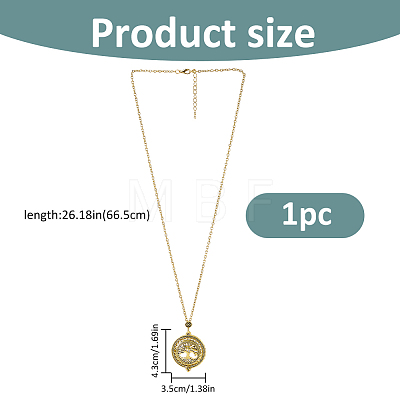 1Pc Magnifying Glass Magnetic Locket Pendant Necklaces for Women TOOL-FH0001-86-1