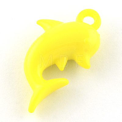 Opaque Acrylic Pendants X-SACR-Q167-M-1