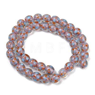 Handmade Lamword Beads Strands LAMP-P069-01A-07-1