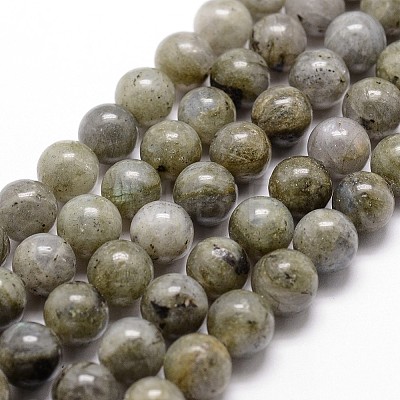 Natural Labradorite Bead Strands G-G735-29-8mm-1