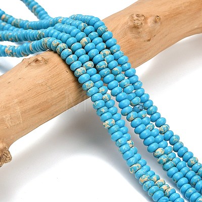 Synthetic Imperial Jasper Beads Strands G-L635-A09-4x2mm-03-1