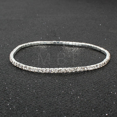 Alloy Rhinestone Cup Chain Bracelets for Women WG1E62A-06-1