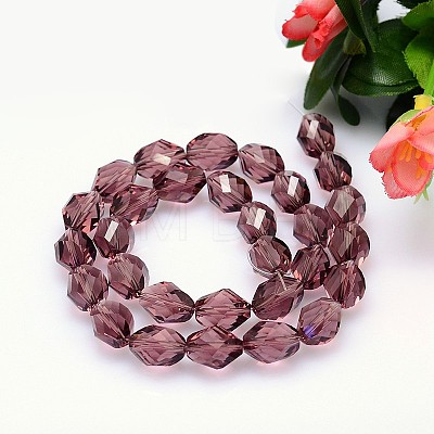 Faceted Polyhedron Imitation Austrian Crystal Bead Strands G-M190-13x10mm-11A-1