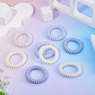 8Pcs 4 Colors Plastic Hair Accessories OHAR-TADJ0001-01-1