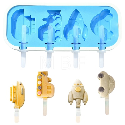 Car Rocket Ship Silicone Ice Cream Mold ST-CJ0043-080-1