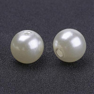 Imitated Pearl Acrylic Beads PACR-10D-12-1