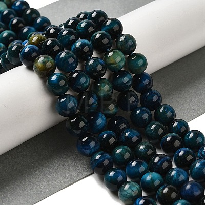 Dyed Natural Tiger Eye Beads Strands G-G102-A02-04-1