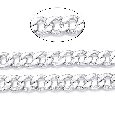 Aluminum Textured Curb Chains CHA-N003-15S-1
