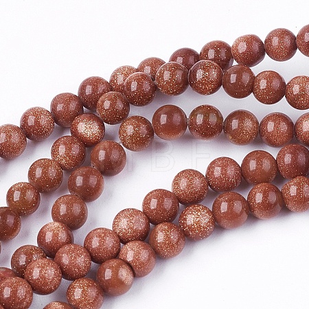 Goldstone Bead Strands X-G-R193-04-4mm-1