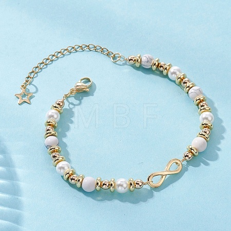 Infinity 304 Stainless Steel Link Bracelets BJEW-JB12799-01-1