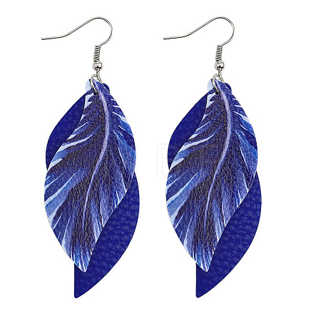 Imitation Leather Dangle Earrings FS-WG7D41A-04-1