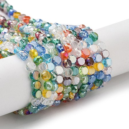 Electroplate Glass Beads EGLA-P056-01F-1