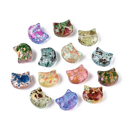 Picasso Transparent Glass Beads SEED-N012-07-1