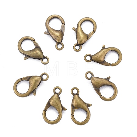 Antique Bronze Alloy Lobster Claw Clasps X-E102-NFAB-1