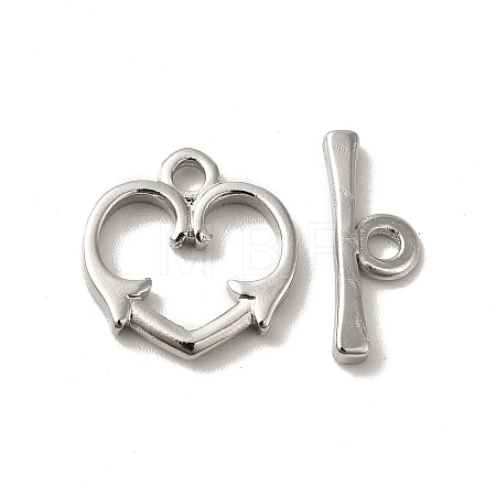 Non-Tarnish 304 Stainless Steel Toggle Clasps STAS-H212-26P-1
