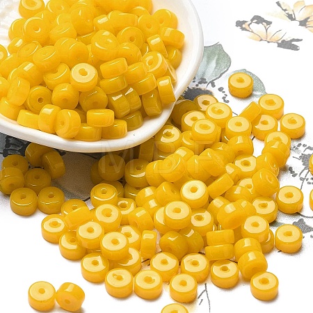 Opaque Colours Glass Seed Beads SEED-E001-P3x6mm-07-1