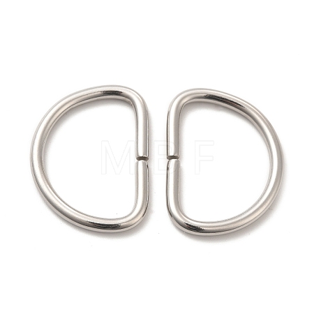 Non-Tarnish 304 Stainless Steel D Rings STAS-L207-25P-1