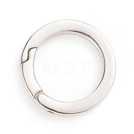 Tarnish Resistant 304 Stainless Steel Spring Gate Rings STAS-I133-14B-1