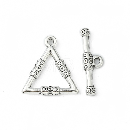 Tibetan Style Toggle Clasps X-TIBE-EA9149Y-LF-1