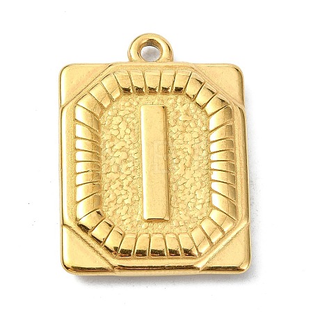 Ion Plating(IP) 304 Stainless Steel Pendants STAS-U033-01G-I-1