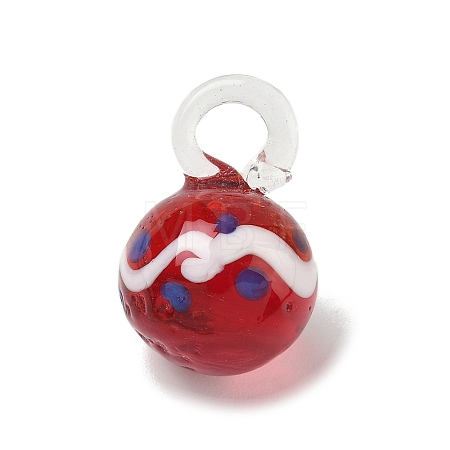 Christmas Handmade Lampwork Pendants LS-LAMP-L081-01E-1