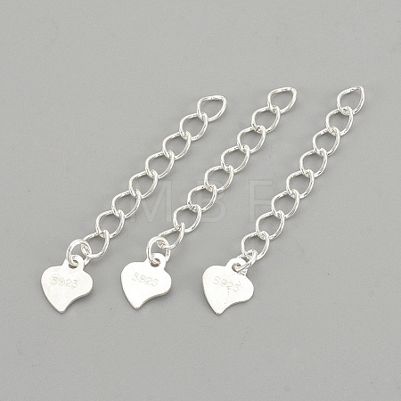 925 Sterling Silver Twisted Extender Chains LS-STER-S002-32-1