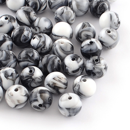 Opaque Acrylic Beads SACR-R853-8mm-204-1